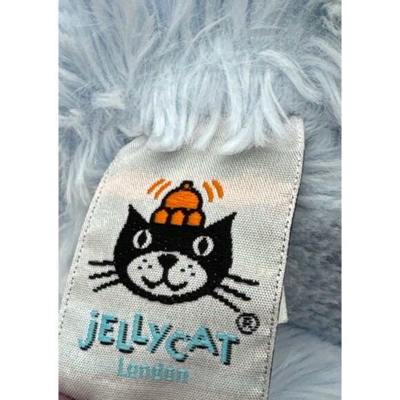 Jellycat Bashful Beau Blue Bunny Rattle Plush Stuffed Animal Med 12 in Retired - Picture 5 of 7